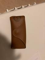 Ray-Ban Zonnebril Etui - Bruin Leer, Verzenden, Zo goed als nieuw