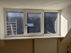 Hardhouten kozijn voor dakkapel met dubbel glas 2300x1100mm, Doe-het-zelf en Verbouw, Kozijnen en Schuifpuien, Ophalen, Zo goed als nieuw
