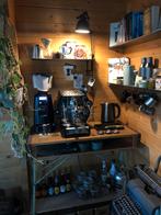 Espresso barista set. Compleet met bonenmaler, meubel etc., Witgoed en Apparatuur, Koffiezetapparaten, 10 kopjes of meer, Afneembaar waterreservoir