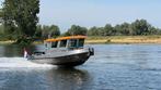 Stoere aluminium kajuitboot, Ophalen, 50 pk of meer, Aluminium, Zo goed als nieuw