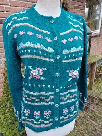 Handmade 80% wollen outdoor vest Noors 40  beschikbaar voor biedingen