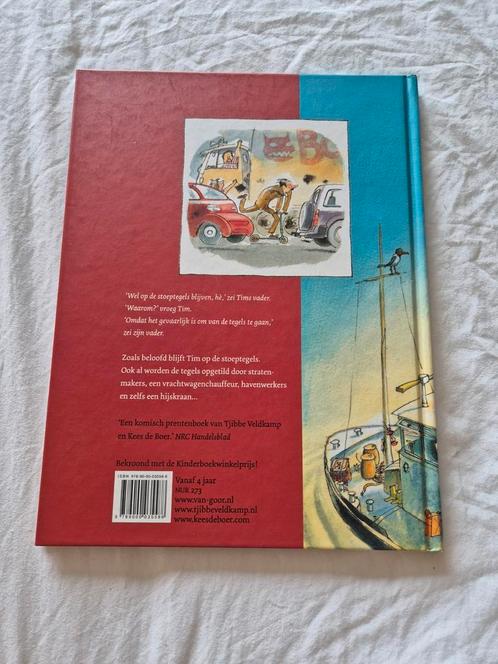 Tjibbe Veldkamp - Tim op de tegels, Boeken, Prentenboeken en Plaatjesalbums, Zo goed als nieuw, Prentenboek, Ophalen of Verzenden