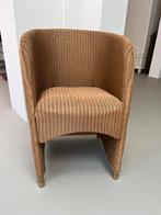 Gevlochten Lloyd loom stoel (riet / rotan look, maar beter), Ophalen, Zo goed als nieuw, Bruin