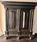 Unieke zwart eiken kussenkast., Huis en Inrichting, Kasten | Wandmeubels, Ophalen, 25 tot 50 cm, 150 tot 200 cm