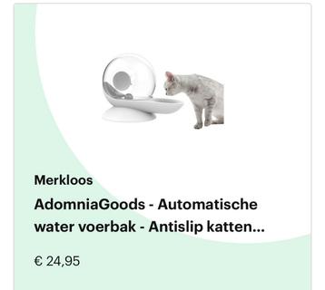 Katten drinkbak / waterreservoir met waterfilter beschikbaar voor biedingen