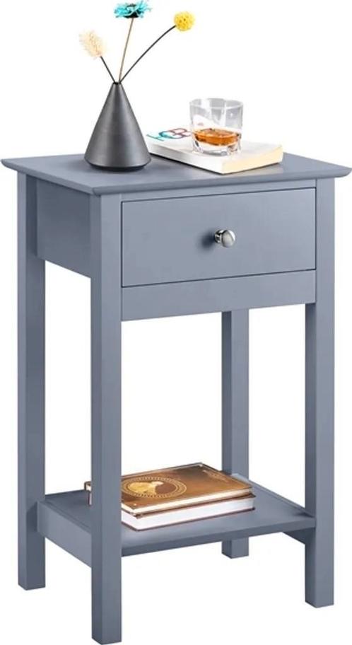 Yaheetech Nachtkastje met lade, bijzettafel met plank, Huis en Inrichting, Slaapkamer | Nachtkastjes, Nieuw, Hout, Ophalen of Verzenden