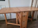 Ikea norden berken klaptafel oerdegelijk ouder model, Ophalen, Gebruikt, Vier personen, Rechthoekig