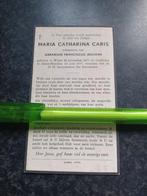 Bidprentje Weert Asten Heusden Maria Caris 1877 1957, Ophalen, Bidprentje