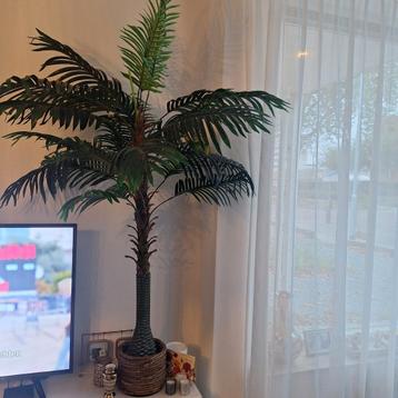 Kunst Palmboom 1.60m met Mand beschikbaar voor biedingen