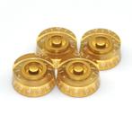 (4pcs) speed knobs glad rond goud, Moku Custom Guitars, Nieuw, 4613CB, Ophalen of Verzenden