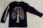 Zgan Oshkosh shirt maat 8 128 zwart long sleeve mouw skelet, Ophalen of Verzenden, Zo goed als nieuw, Shirt of Longsleeve, Jongen