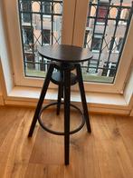 IKEA Dalfred Bar Stool, Black, Huis en Inrichting, Ophalen, In hoogte verstelbaar, 60 tot 90 cm, Zo goed als nieuw