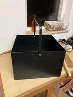 Stalen houtmand (antraciet) voor openhaard of kachel, Ophalen, Overige materialen, Mand, Vierkant