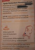 Spido havenrondvaart 20% korting, Drie personen of meer, Kortingsbon