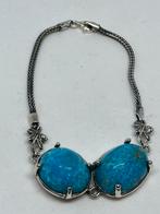 Zilveren larimar Armband in Zilver 925, Sieraden, Tassen en Uiterlijk, Armbanden, Overige kleuren, Nieuw, 5646JA, Info@zilverenedelstenen.nl