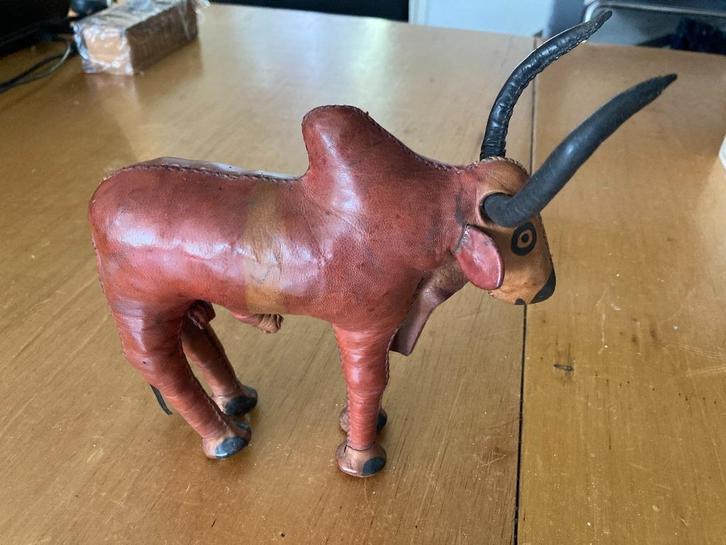 Zeldzame buffel van leer, Antiek en Kunst, Curiosa en Brocante, Ophalen of Verzenden