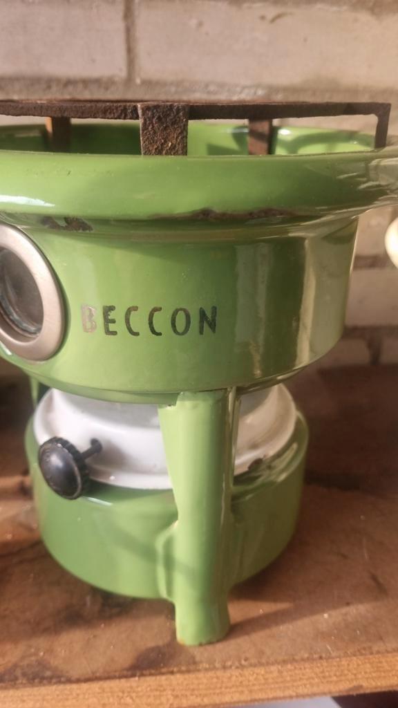 Vintage geëmailleerde petroleumstel - nieuw lont, Antiek en Kunst, Antiek | Emaille, Ophalen of Verzenden