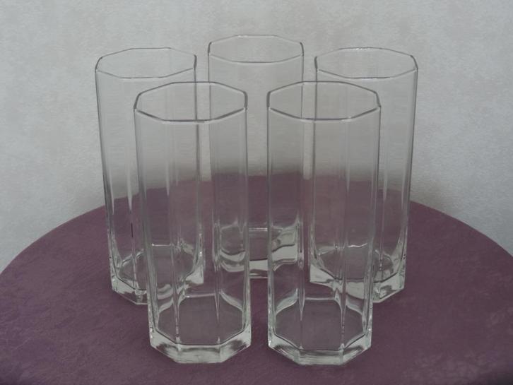 5 jaren 80 Luminarc Octime vazen van gehard glas, ongebruikt, Huis en Inrichting, Woonaccessoires | Vazen, Nieuw, Ophalen of Verzenden