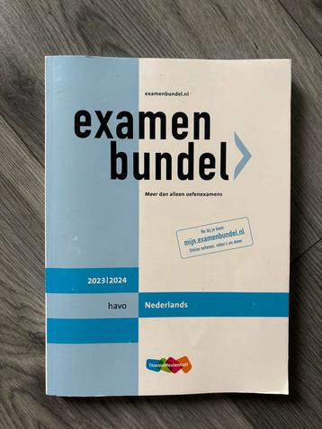 Examenbundel Nederlands HAVO 2023/2024 beschikbaar voor biedingen