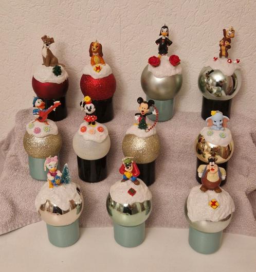 11 Disney kerstballen set 1, Diversen, Kerst, Zo goed als nieuw, Ophalen of Verzenden