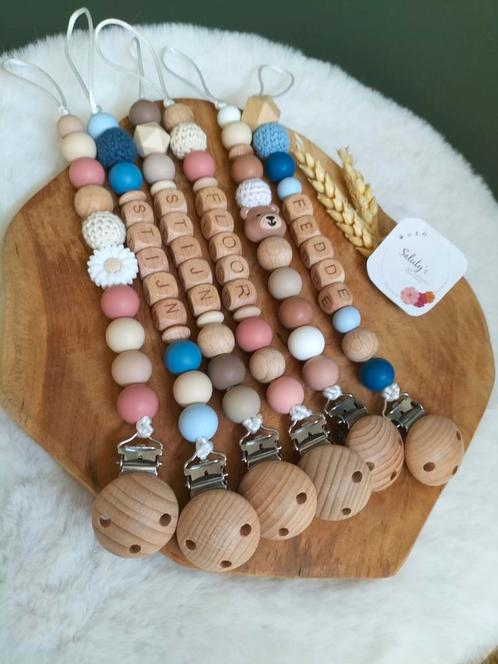 Nieuw Gepersonaliseerd & handgemaakt • Speenkoord naar wens, Kinderen en Baby's, Kraamcadeaus en Geboorteborden, Nieuw, Kraamcadeau