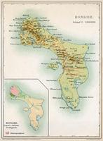 Grote landkaart van Bonaire anno 1917, Ophalen of Verzenden, 1800 tot 2000, Wereld, Landkaart