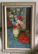 Bloemen in vaas rode hoed ca. 1940 - gesigneerd Jan Sluyters, Antiek en Kunst, Ophalen of Verzenden