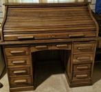 Vintage rolluikbureau – stijlvol en praktisch 120x73x112, Huis en Inrichting, Bureaus, Ophalen, Gebruikt, Bureau