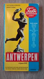 Vintage stratenkaart Antwerpen Falk plan, patent-folded,1976, Ophalen of Verzenden, Zo goed als nieuw, Landkaart