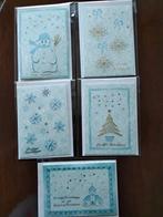 5 kerstkaarten geborduurd, Hobby en Vrije tijd, Kaarten | Zelfgemaakt, Ophalen of Verzenden, Nieuw, Kerst