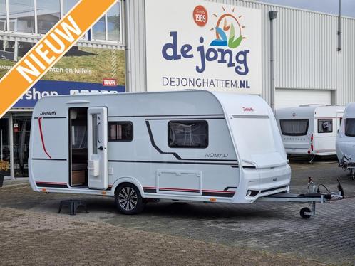 Dethleffs Nomad 460 EL First Edition, Caravans en Kamperen, Caravans, tot en met 3, 1250 - 1500 kg, Standaardzit, Dethleffs, 2 aparte bedden
