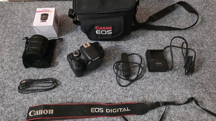 Canon EOS 600d inclusief tas, remote controle, macro ext, Audio, Tv en Foto, Fotocamera's Digitaal, Canon, Geen optische zoom