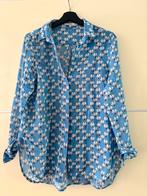 Blue shirt size m 100%linen, Kleding | Dames, Blouses en Tunieken, Ophalen of Verzenden, Zo goed als nieuw, Blauw