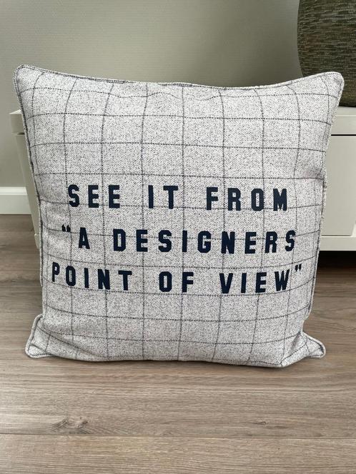 Kussen van Riviera Maison ZGAN!!, Huis en Inrichting, Woonaccessoires | Kussens, Zo goed als nieuw, Grijs, Vierkant, Ophalen of Verzenden