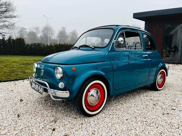 Fiat 500 0.5 L 1968, Auto's, Fiat, Particulier, Benzine, Hatchback, Handgeschakeld, Geïmporteerd, Blauw, Zwart, Ophalen