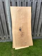 Prachtige eiken boomstam tafelblad, Ophalen, Eikenhout, 50 tot 100 cm, Zo goed als nieuw