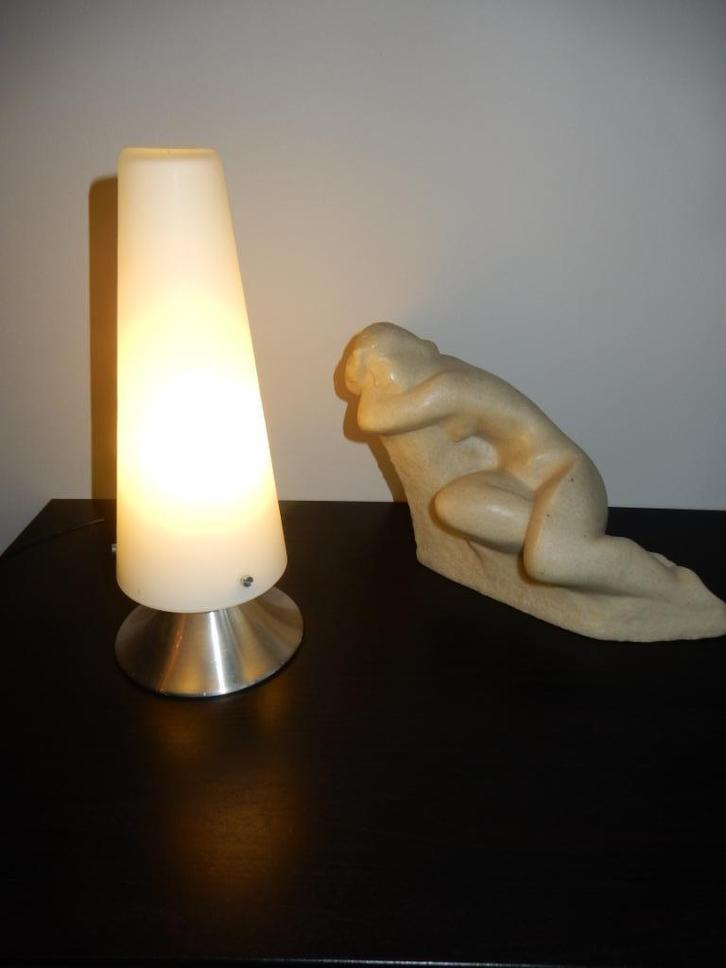 Hala Zeist tafellamp, Huis en Inrichting, Lampen | Tafellampen, Zo goed als nieuw, Minder dan 50 cm, Glas, Metaal, Ophalen of Verzenden