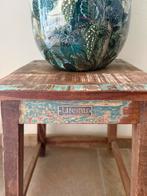 Bijzettafel/kruk/Raw materials scrapwood 'Lifestyle', Ophalen, Minder dan 45 cm, Minder dan 55 cm, Vierkant