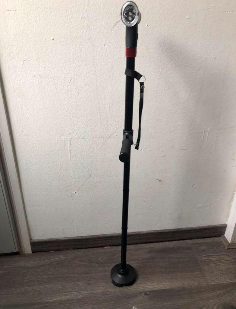 Prachtige wandelstok met lamp en alarm., Ophalen, Zo goed als nieuw