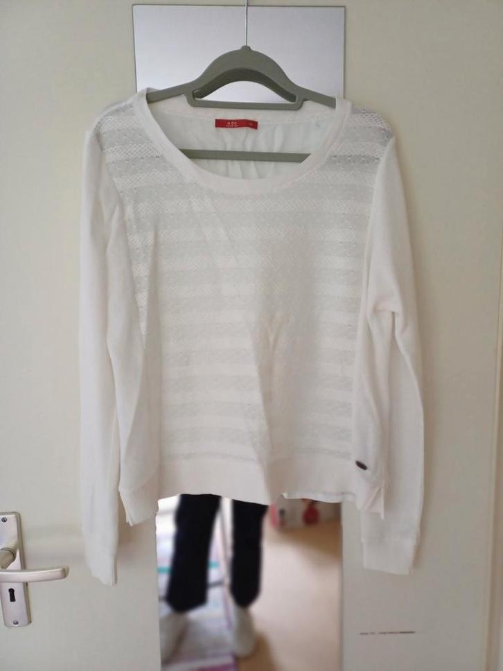 Esprit maat XS - nieuwstaat - trui gebroken wit - patroon, Kleding | Dames, Truien en Vesten, Zo goed als nieuw, Maat 34 (XS) of kleiner