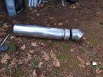 Dubbel wandige rvs kachelpijp  inw 20 cm uitw 26cm + 4 klemm, Ophalen of Verzenden, Nieuw