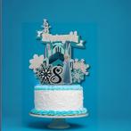 3D Cake topper Frozen met naam en leeftijd, Hobby en Vrije tijd, Taarten en Cupcakes maken, Nieuw, Versiering, Ophalen of Verzenden