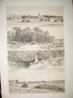 010/ Groesbeek en St.Jansberg Foto Litho 1887, Antiek en Kunst, Kunst | Litho's en Zeefdrukken, Ophalen of Verzenden