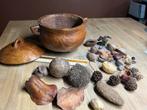 Houten pot vol met zaden van Madagaskar, Ophalen of Verzenden