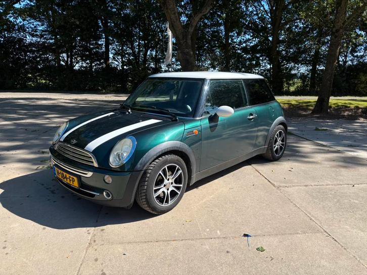 Mini 2004 Groen, Auto's, Mini, Particulier, Cooper, Airbags, Bluetooth, Elektrische ramen, Lichtmetalen velgen, Radio, USB, Benzine
