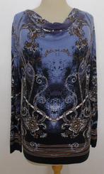 Mooie blauw/zwarte print top van Comma! 40, Maat 38/40 (M), Zo goed als nieuw, Lange mouw, Verzenden