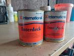 Restant grijze dekverf (Interdeck HS Intern.), Watersport en Boten, Ophalen, Nieuw, Verven