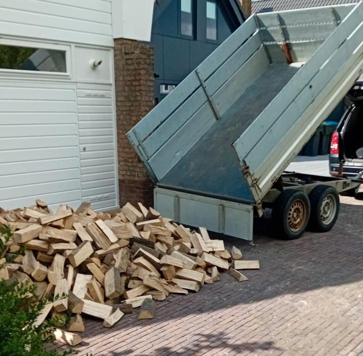 gemengd haardhout in bigbag of losgestort,ovengedroogd,25 cm, Tuin en Terras, Haardhout, Blokken, Minder dan 3 m³, Ophalen of Verzenden