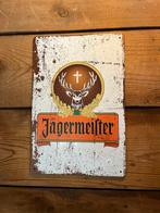 Metalen bierbord Jagermeister (wit) - 20 X 30 cm, Xx, Xx, Nieuw, Ophalen of Verzenden