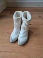 Witte laarsjes halfhoog maat 37, Ophalen, Wit, Lage of Enkellaarzen, Zo goed als nieuw